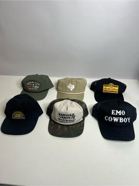 Katin Kanvas Trucker Hat with Camo Bill - Black Mesh, Cream Front